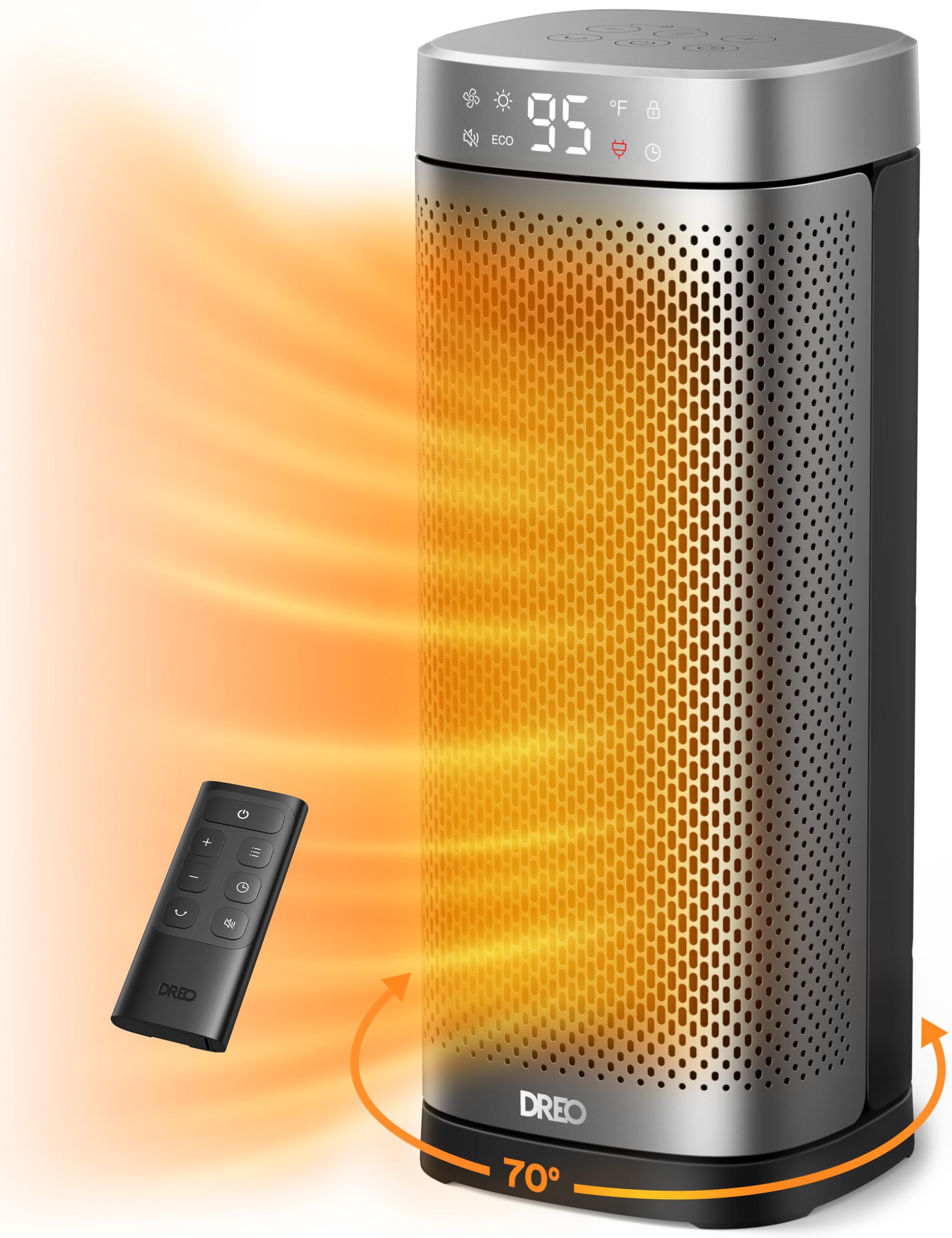 DREO Space Heaters for Indoor Use, 16 Inch Electric Heater for Large Room | 1500
