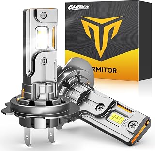 Termitor Latest H7/H7LL Light Bulbs, 90,000LM Super Brightness Bulbs, 70K+ Hours Lifespan, 6500K Cool White, No Flickering, IP68, 1:1 Size, Plug N Play, Pack of 2