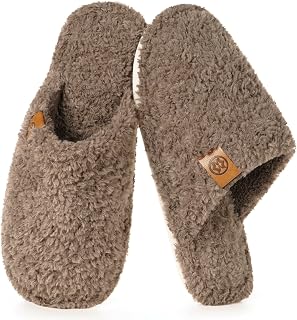 Dokela Women's Men's Memory Foam Slippers House Warm Winter Slippers