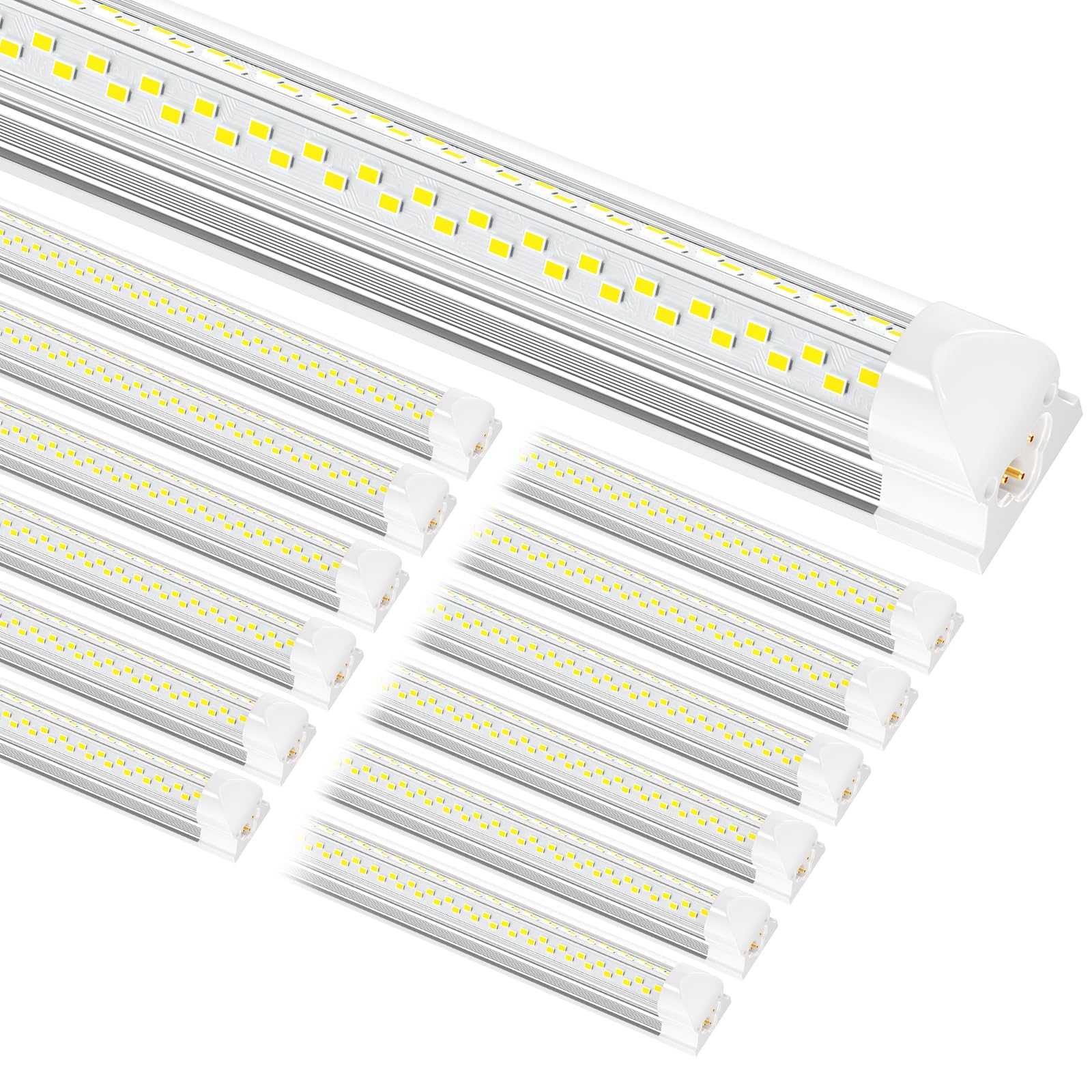 ONLYLUX 8ft LED Shop Light, 8' 100W 15000lm 6000K (12 Pack) | 8 Foot led Shop Li