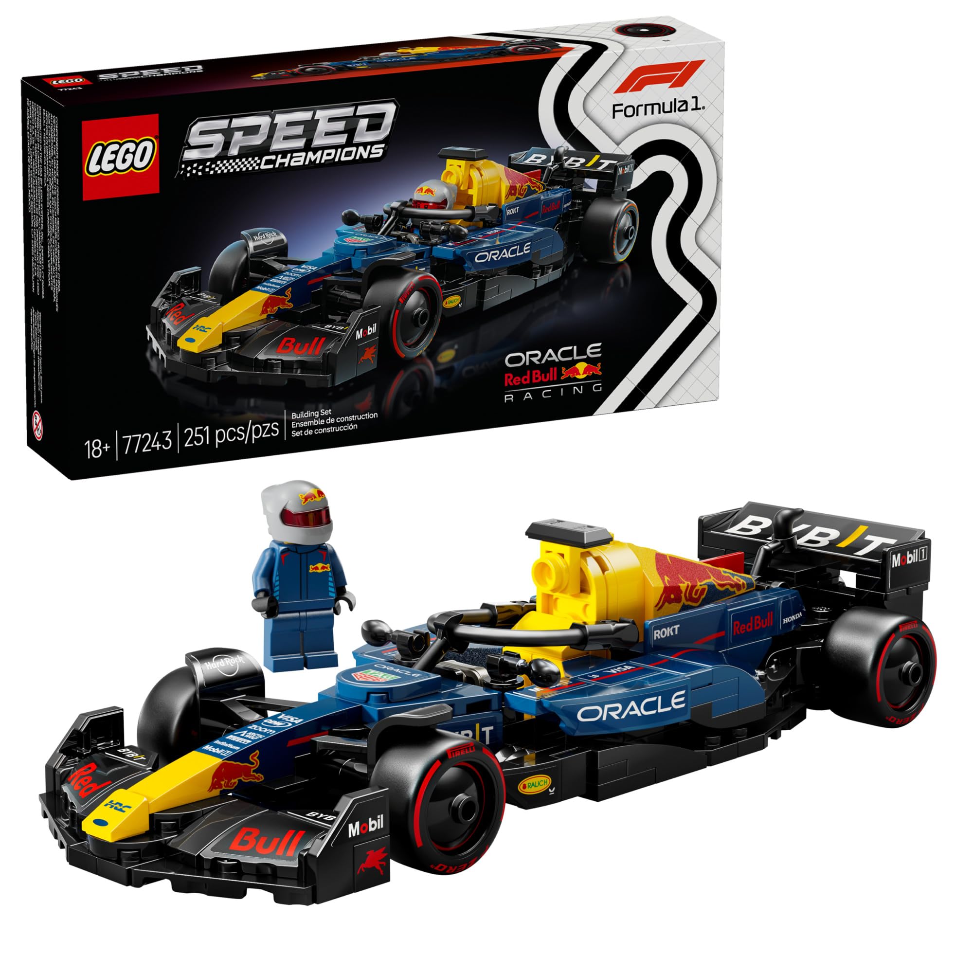 LEGO Speed Champions Oracle Red Bull Racing RB20 F1 Race Car Model Kits - Buildi