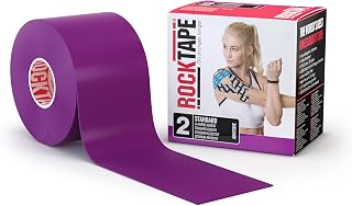 RockTape Kinesiology Tape Athletes, Water Resistant, Reduce Pain & Injury Recovery, 2 in x 5 m, Uncut, Pink