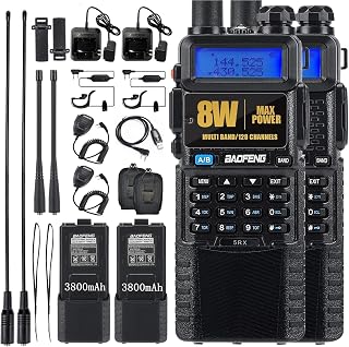 BAOFENG Ham Radio Dual Band Baofeng UV-5R Upgraded Rechargeable 3800mAh Battery