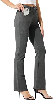 Willit Ladies Yoga Pants Work Trousers Stretch Casual Office Pants Petite/Regular/Long 29"/31"/33"