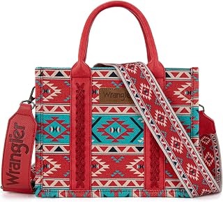Wrangler Tote Bag, Women's Aztec Handbag, Western Purse