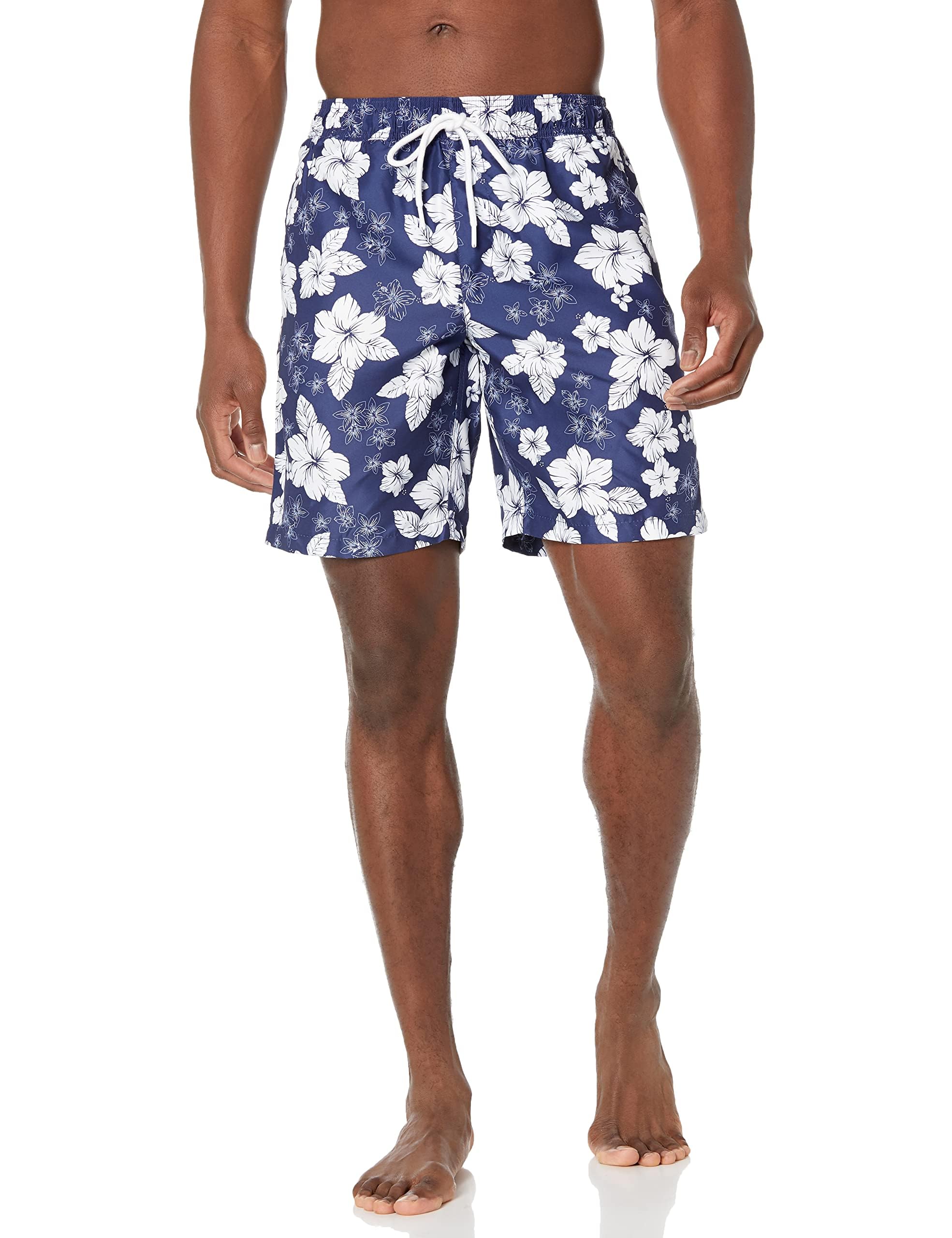 Amazon Essentials Men's 9" Swim Shorts with Mesh Lining, Pockets, Drawstring Clo