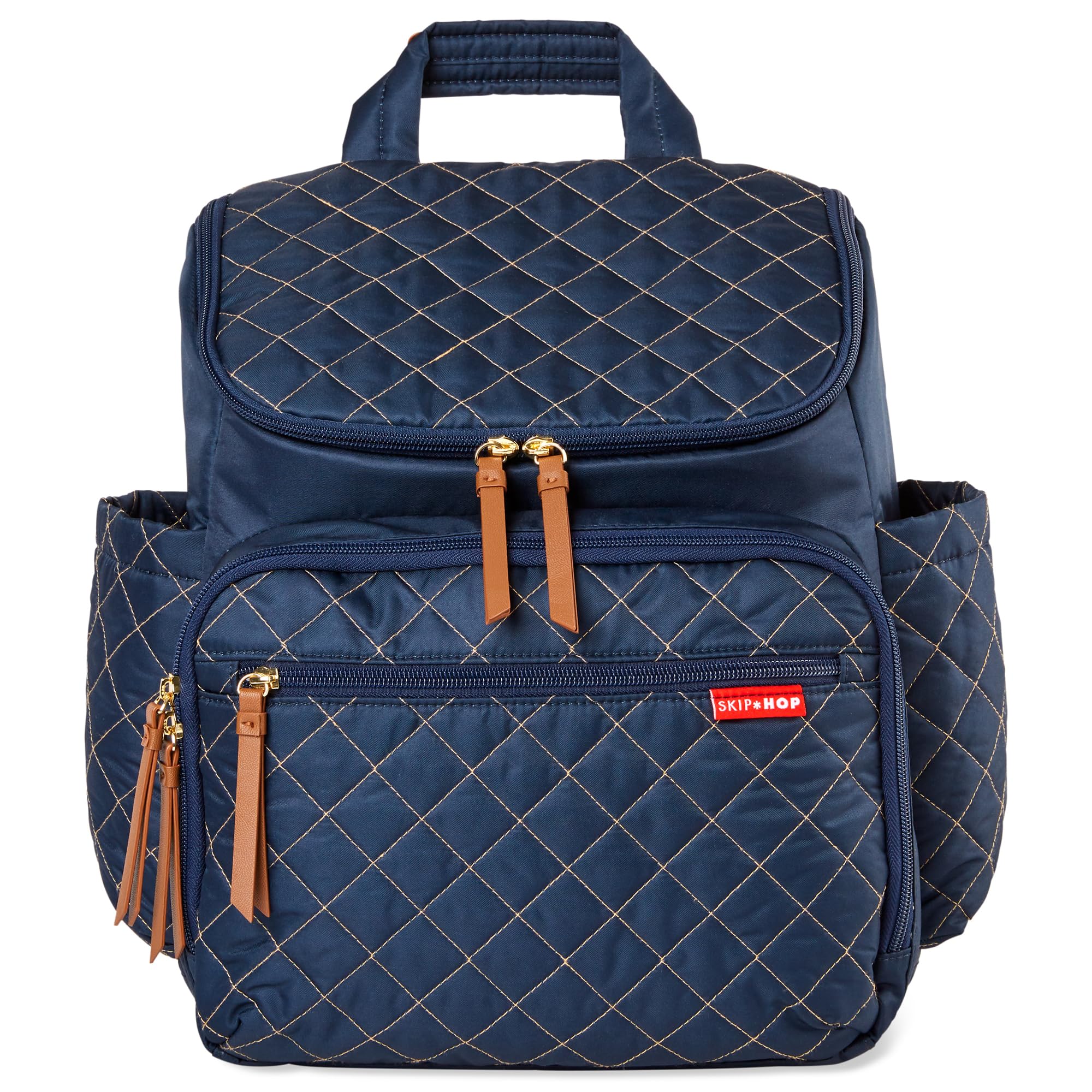 Skip Hop Diaper Bag Backpack with Portable Changing Pad, Adjustable Tumbler Hold