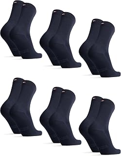 DANISH ENDURANCE Bamboo Socks, Anti Sweat Socks, 3 & 6-pack