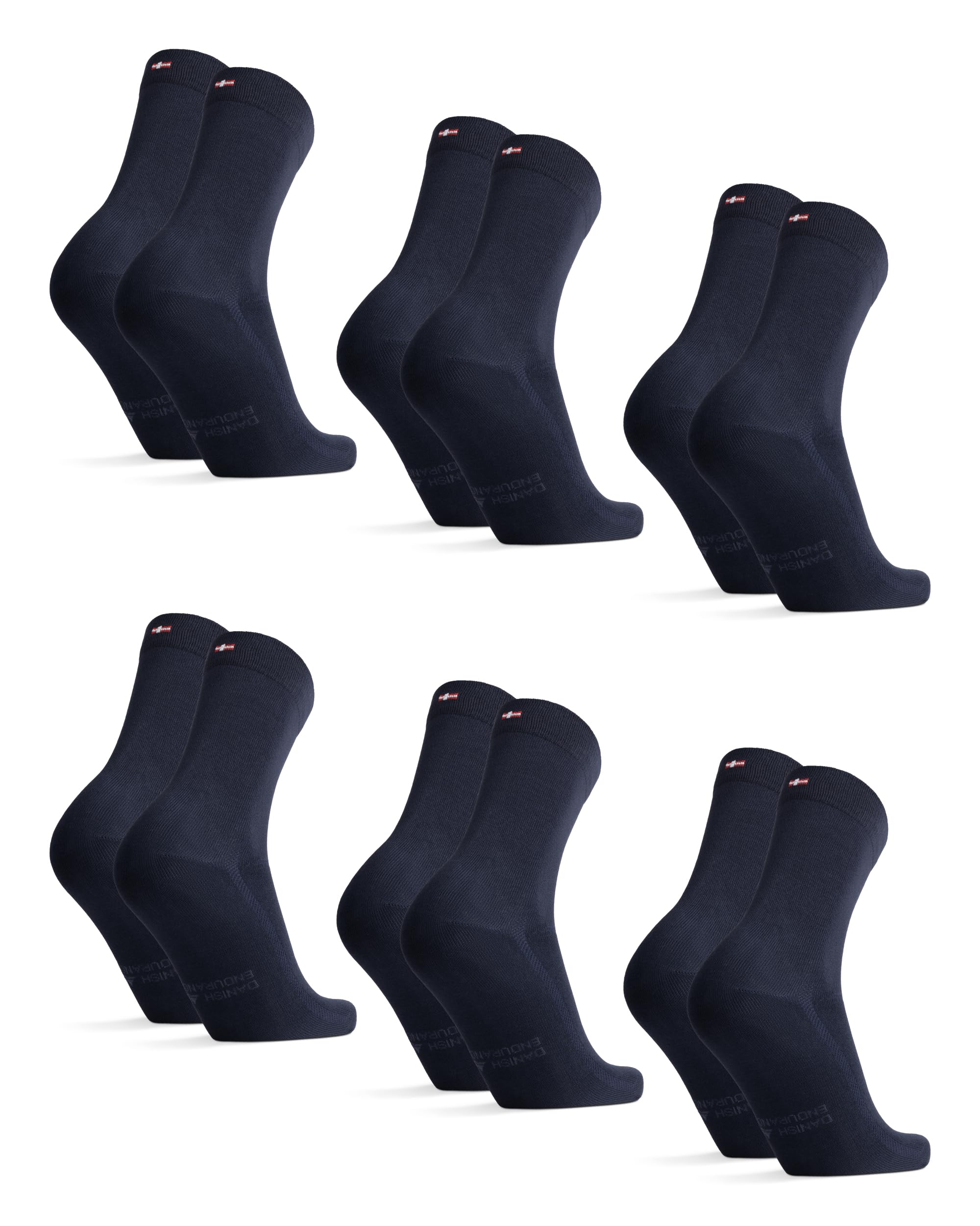 DANISH ENDURANCE Bamboo Socks, Anti Sweat Socks, 3 & 6-pack