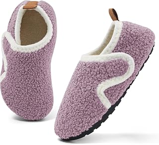 MK MATT KEELY Children's Winter Slippers Plush Slippers Non-Slip Indoor House Slippers for Girls