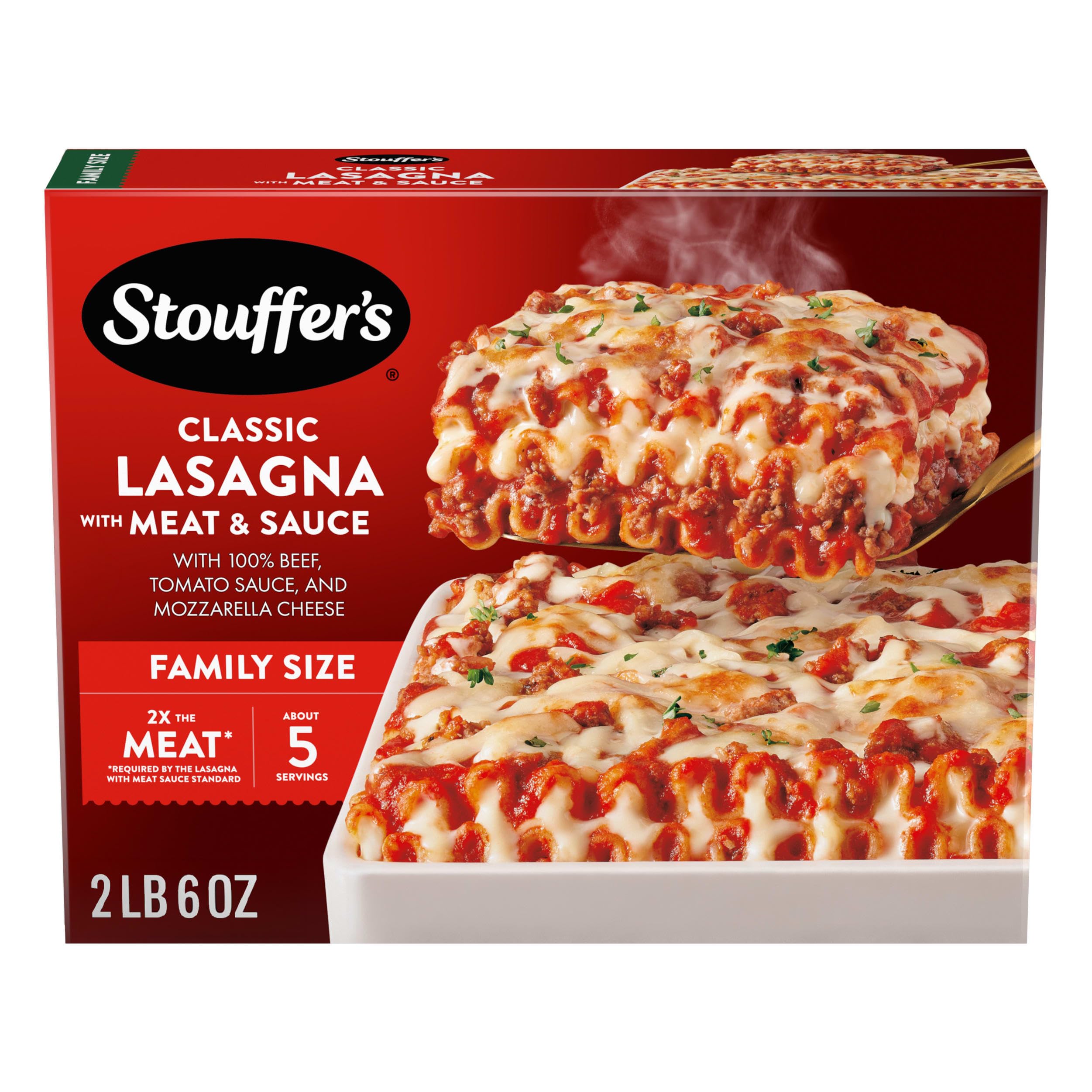 Stouffer's Family Size Frozen Lasagna With Meat Sauce, 38 Oz. Box