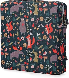 Zicac Portable High Chair Increasing Seat Cushion for Travel Dining Seat Pad for Toddler Kids Baby Infant Washable Thick Chair Seat Pads (Dark green)