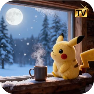Pokemon Bedtime Snowy Forest Relaxing Screensaver For Fire TV & Fire Tablets