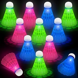 Hysagtek 12 Pcs Shuttlecocks Badminton Durable Nylon Shuttles Indoor Outdoor Sport Training Practice Badminton