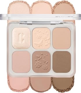 CLIO Muse Master Eyeshadow Palette, Korean Royal Heritage Edition, Baked Cream Powder Formula, Neutral Beige 6-Color with Matte &amp; Shimmer for Daily Makeup, Safe for Sensitive Eyes (03 BEIGE ONE STEP)