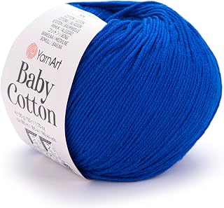 YarnArt Baby Cotton Knitting Yarn - 1.76 oz, 180 yds (1 Pack)