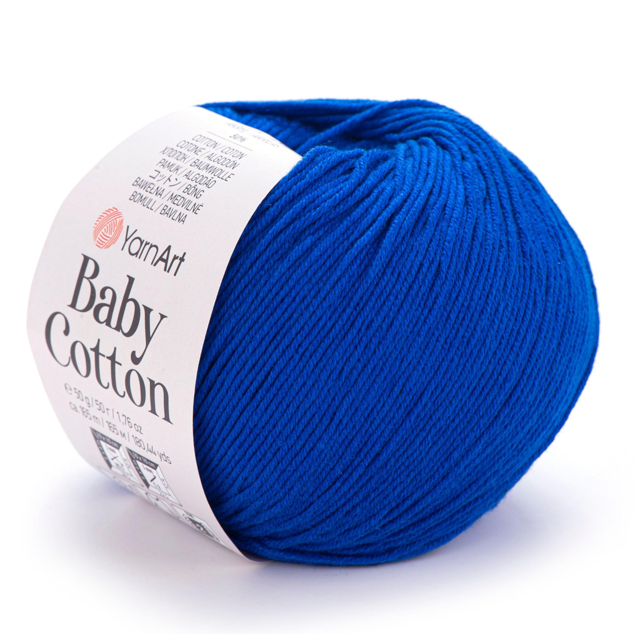 YarnArt Baby Cotton Knitting Yarn - 1.76 oz, 180 yds (1 Pack)