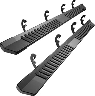 AutoBull Running Boards Side Steps Compatible with 2019-2026 Chevy Silverado &amp; GMC Sierra 1500 (Excl 2019 Ld/Lt), 2020-2026 2500 HD 3500 HD Crew Cab, Black Textured Aluminum Nerf Bars