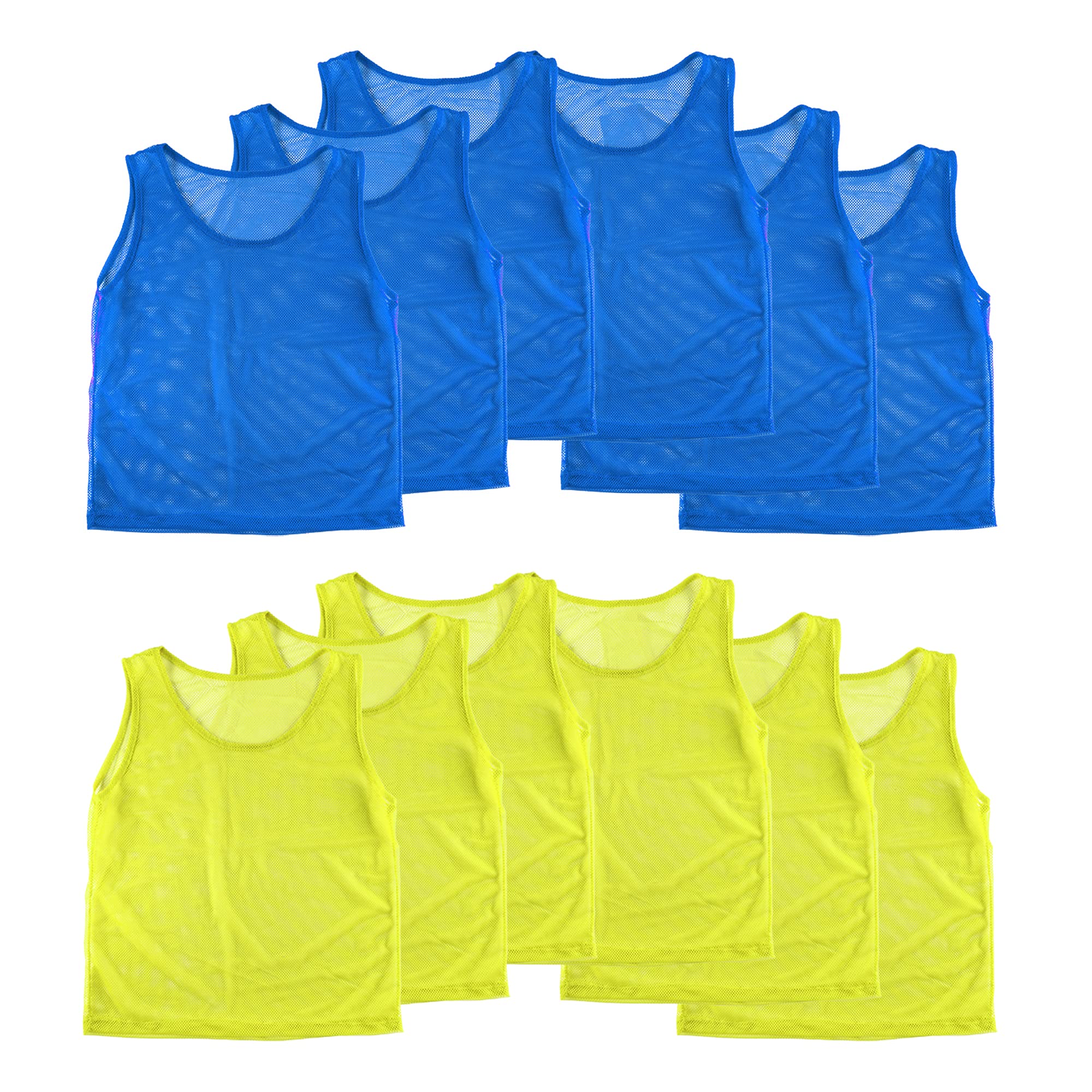 Super Z Outlet 12 Pinnies Scrimmage Vests Team Practice Jersey for Child Youth T