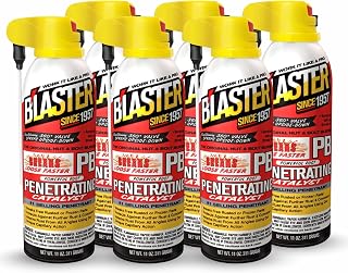 PB Blaster Penetrating Oil Spray, 11 oz Aerosol Cans (6-Pack) – Rust Remover & Bolt Loosener for Stuck Nuts, Bolts & Rusted Parts – Penetrating Catalyst for Automotive & Mechanical Use