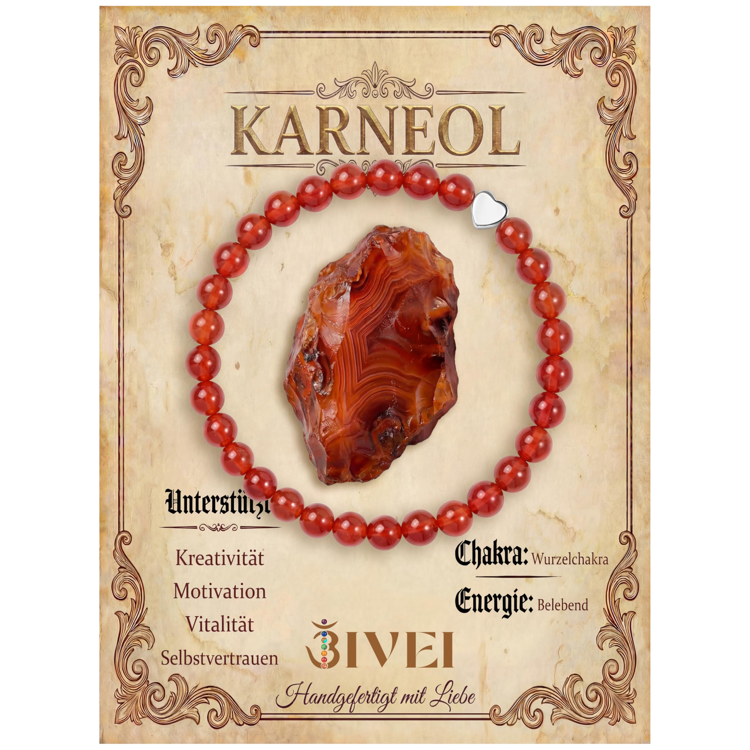 Bivei 6 mm Crystal Stretch Bracelets for Women | Handmade natural stone bead bra