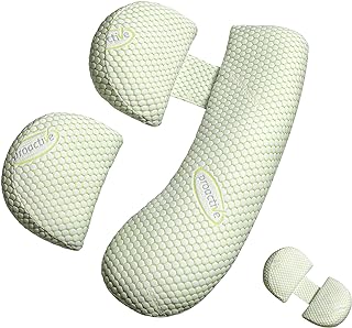 Oternal Pregnancy Pillow for Pregnant Women, Soft Pregnancy Body Pillow, Support for Back, Belly, Hips, Legs, Maternity Pillow with Detachable and Adjustable Pillow Cover