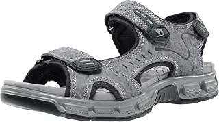 CAMEL CROWN Men's Leather Sandals for Hiking Walking Beach Treads Water Athletic Outdoor with Premium Air Cushion | Waterproof