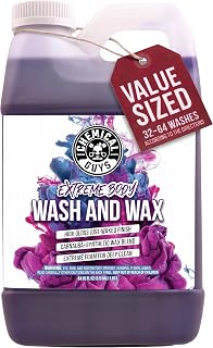 Chemical Guys Extreme Bodywash &amp; Wax Car Wash Soap, 64 oz | Natural and synthetic wax car soap restores shine and protects, thick foam lifts dirt for a scratch-free wash, grape scent