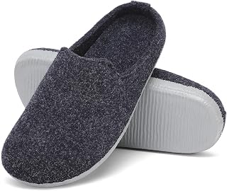 Mishansha Slippers Felt Comfort Slippers for Women Men Size 36-47
