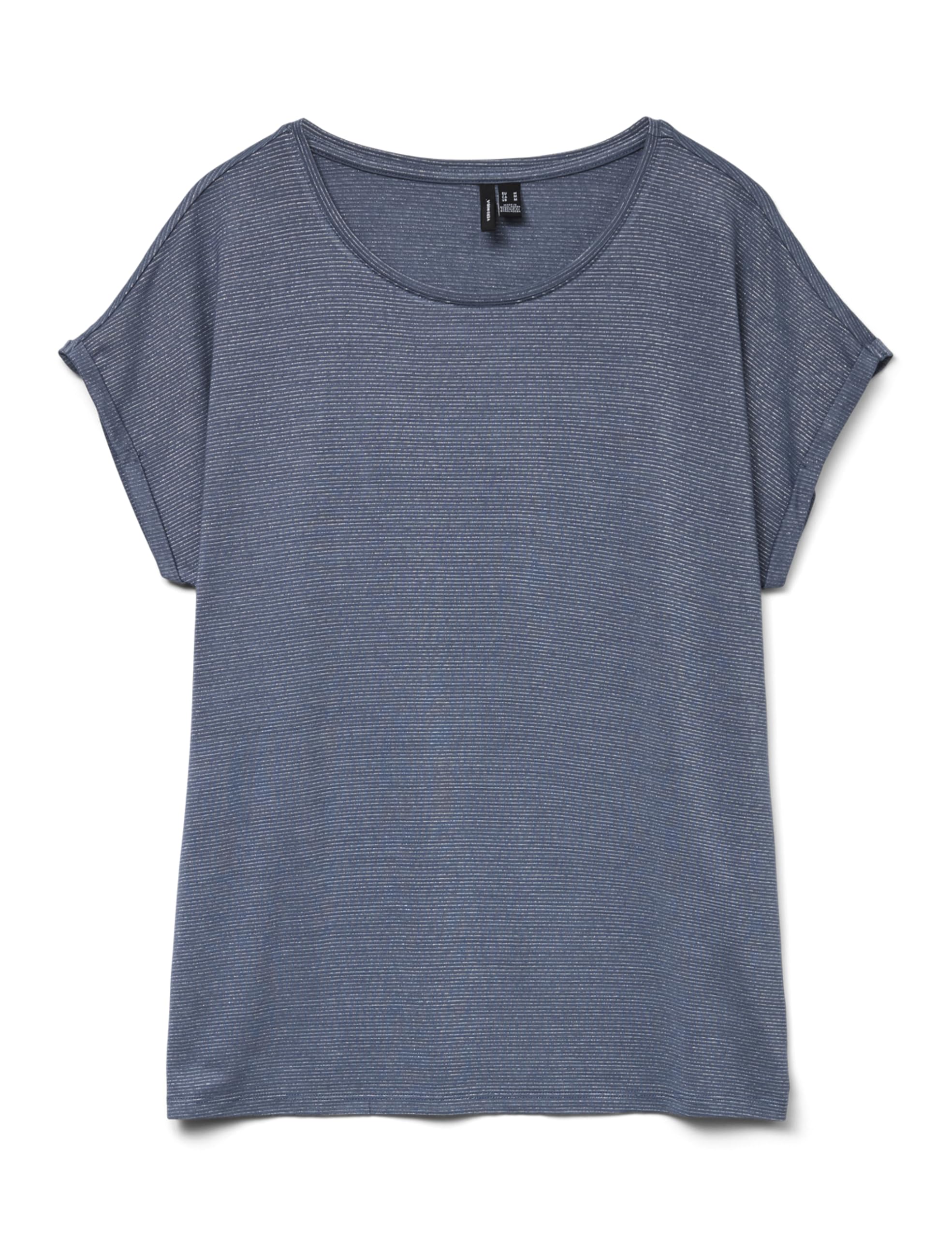 VERO MODA Vmlava Women's Glitter SS Top Stripe Ga Jrs Noos