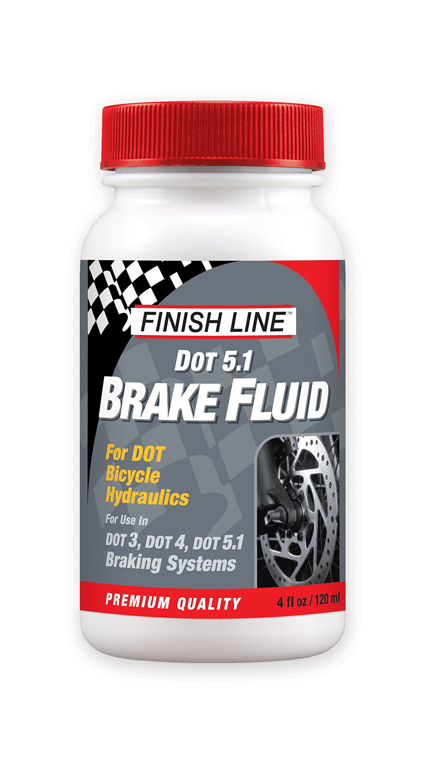 Finish Line DOT 5.1 Bicycle Brake Fluid High Performance 4 fl oz | Engineered Fo