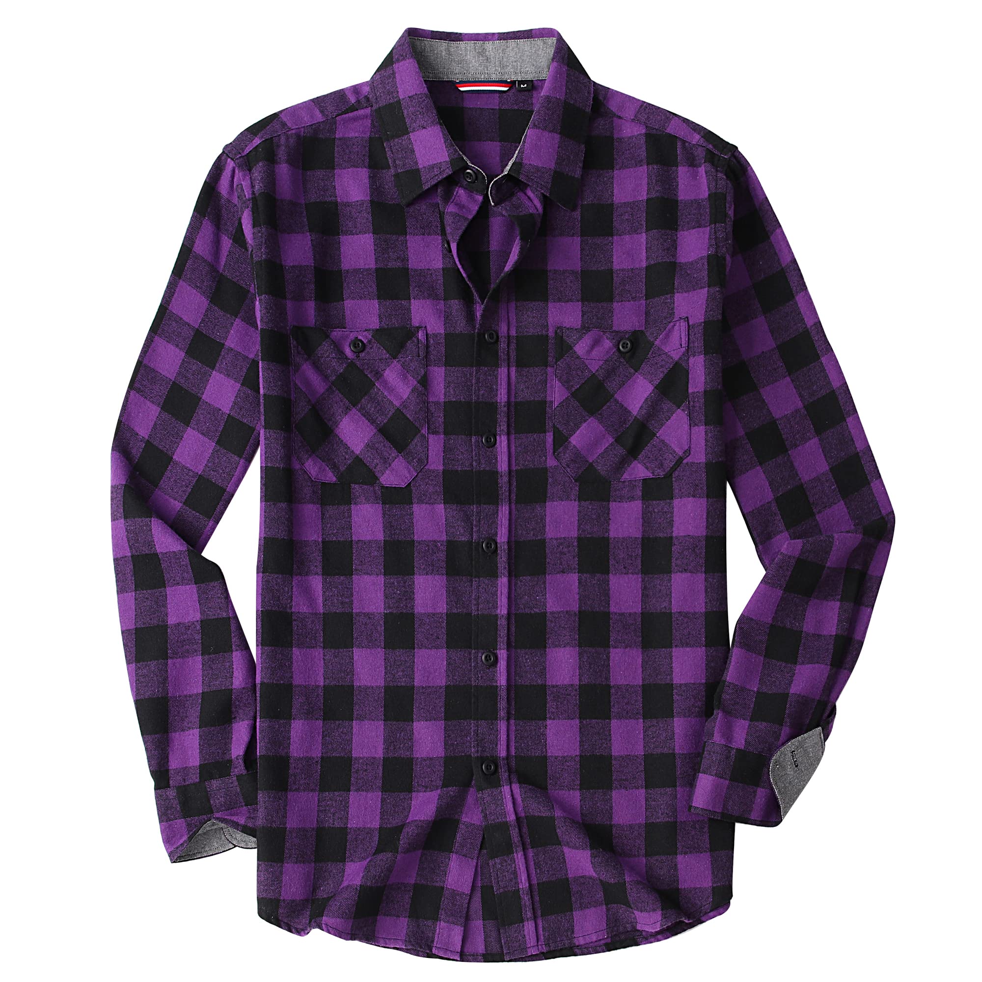 Alex Vando Mens Button Down Shirts Regular Fit Long Sleeve Casual Plaid Flannel 