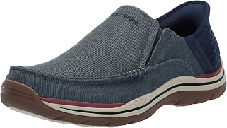 Skechers Men's USA Expected - Cayson Moc Toe Canvas Slip-Ins