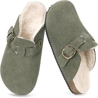Dokela Men's Women's Winter Fur Clogs Clogs