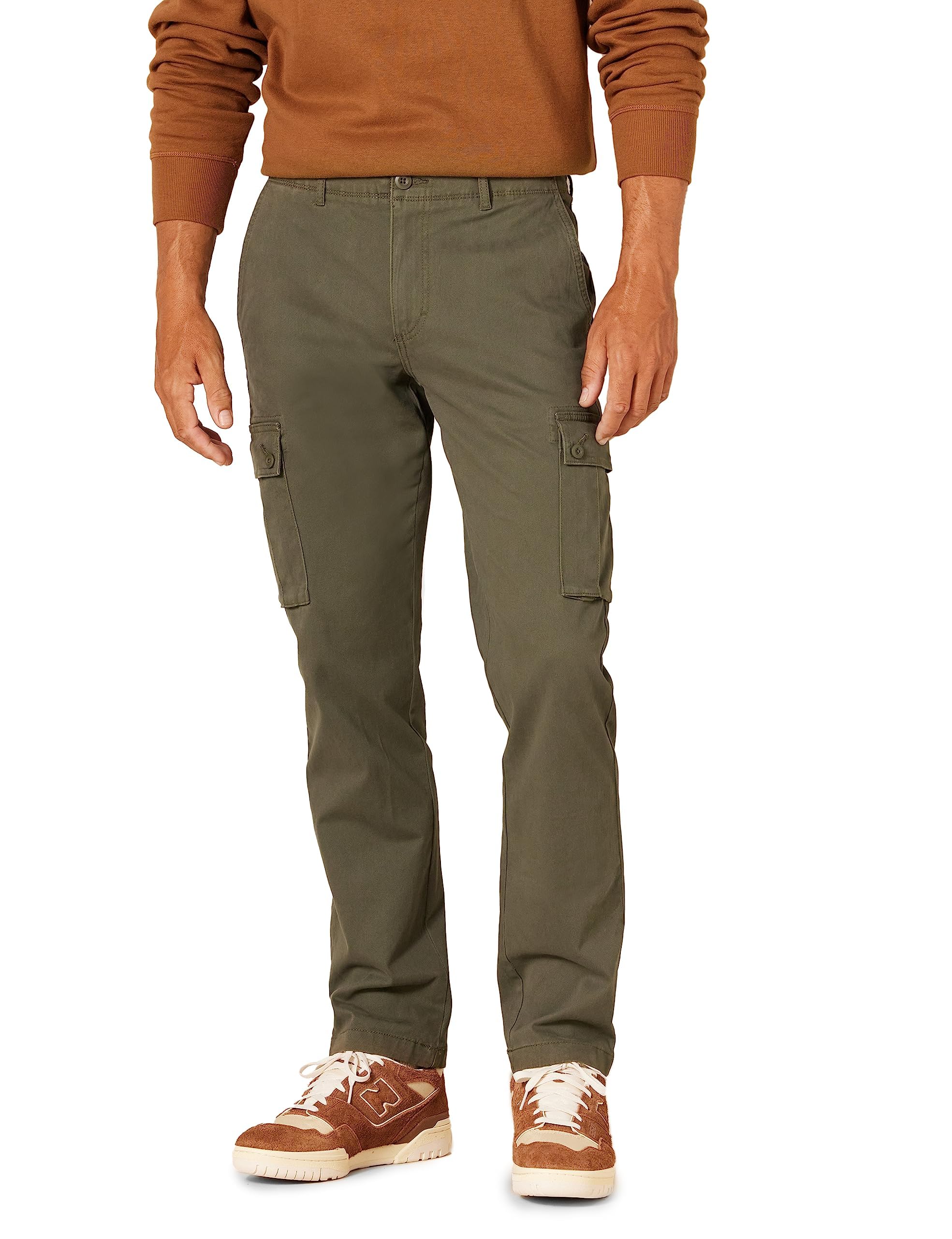 Amazon Essentials Men's Slim Fit Stretch Cotton Blend Cargo Pants