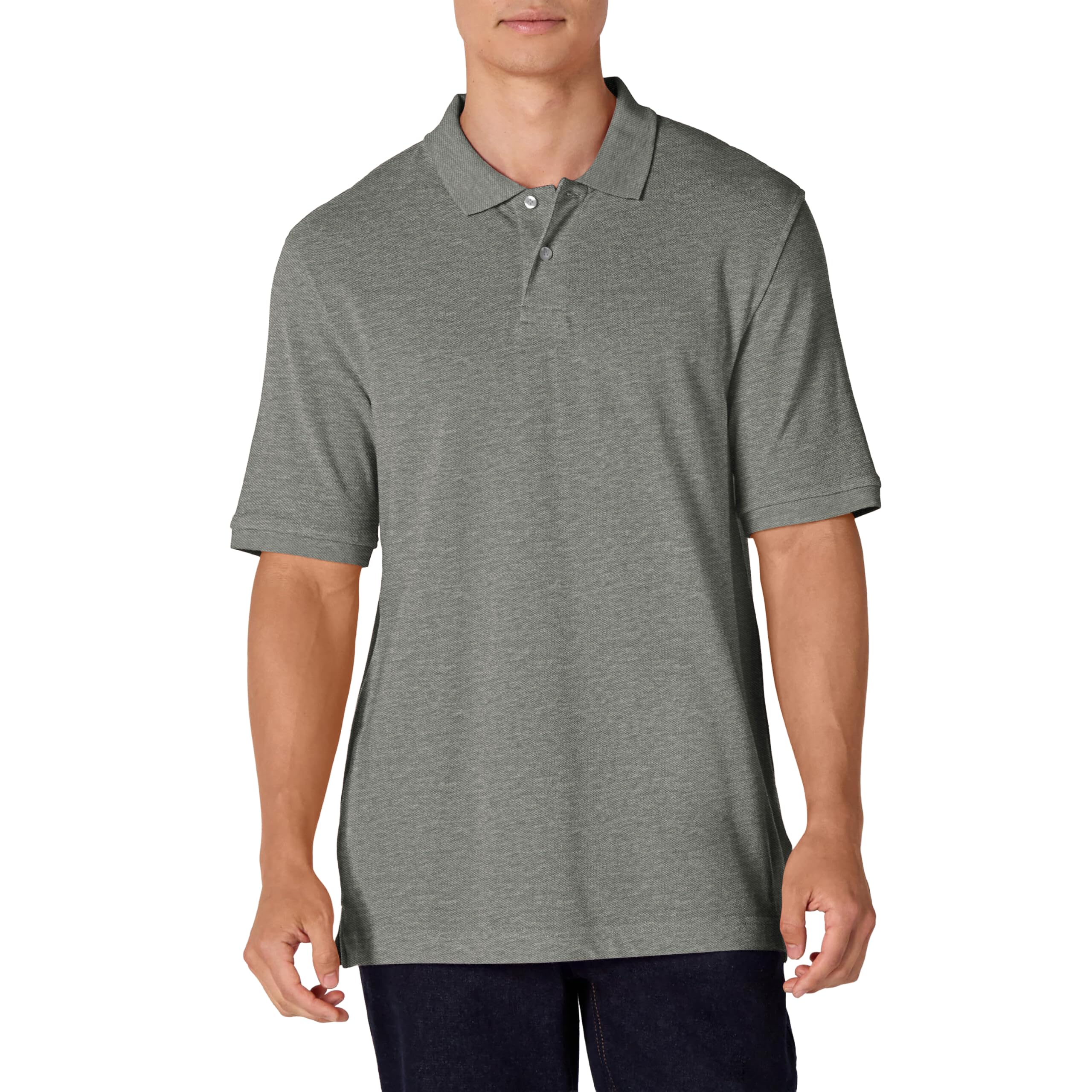 Amazon Essentials Men's Standard Fit Short Sleeve Pique Cotton Polo Shirt (Avail