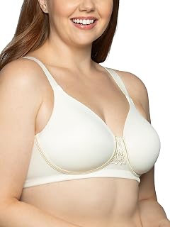 Vanity Fair Women's Full Figure Beauty Back Smoothing Bra, 4 Way Stretch Fabric, Lightly Lined Cups Up to H Molded Bra
