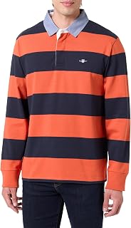 Gant Reg Chambray Stripe Heavy Rugger Men's Polo Shirt