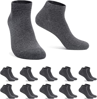 FALARY Sports Socks Ankle Men Women 10 Pairs Short Socks Cotton