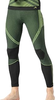 Risalti Energy Men's Thermal Tights – Breathable Winter Thermal Underwear without Seams and Labels, Elastic Winter Leggings for Skiing, Hiking, Running, Cycling, Made in Italy