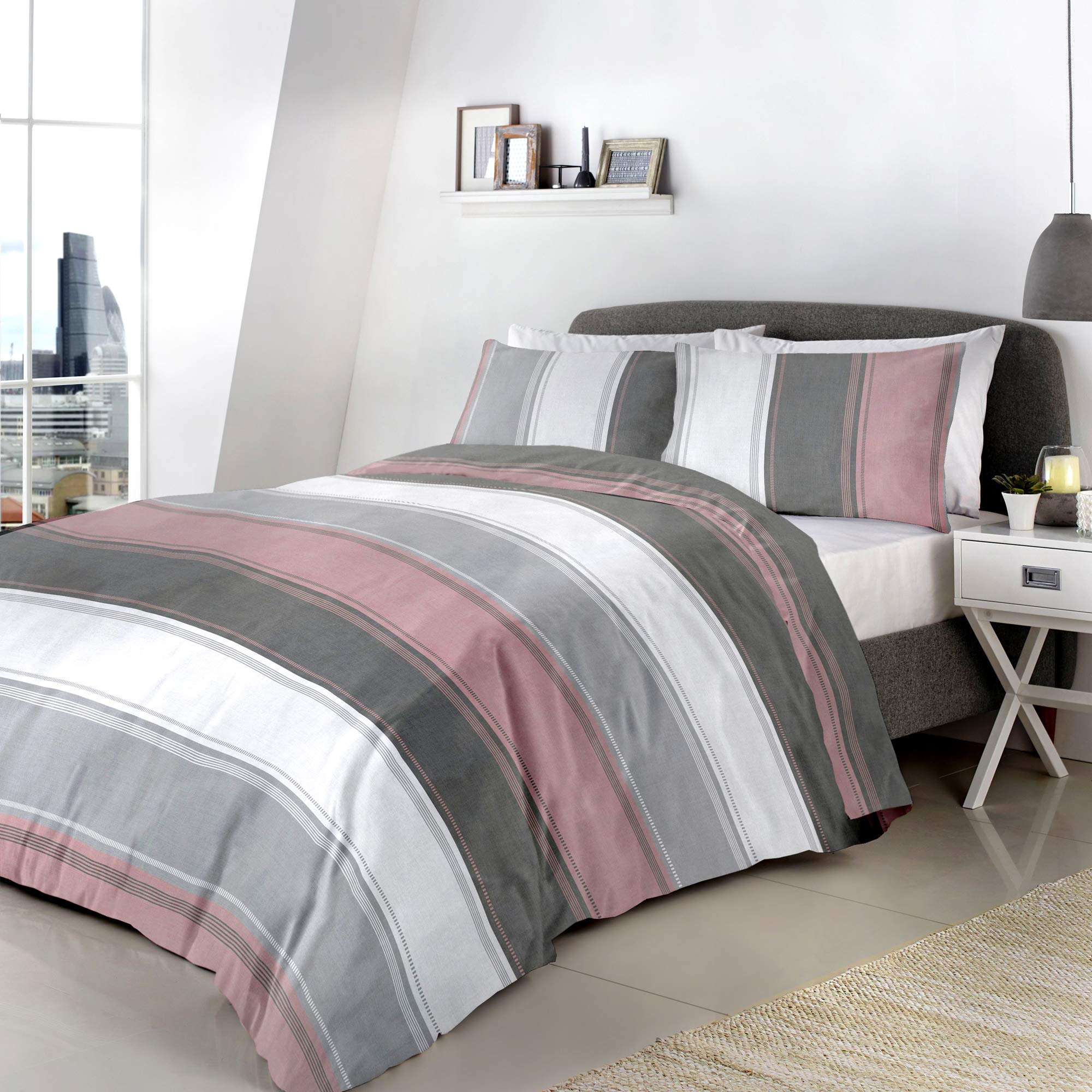 Fusion, 52% Polyester / 48% Cotton, Blush, Single, W135cm x L200cm (Duvet Cover)