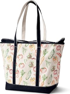Lands' End Open Canvas Tote Bag