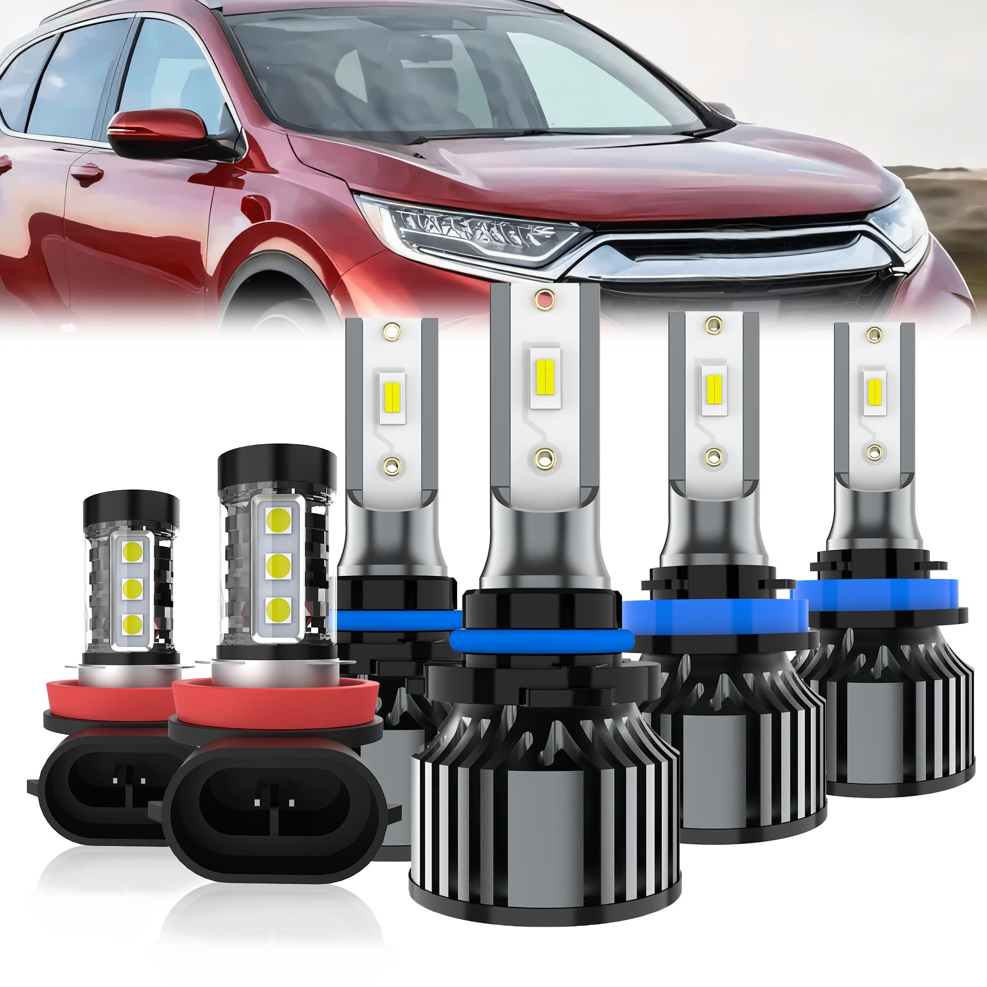 LED Headlights Fit For 2015-2019 Honda CR-V CRV Headlight Bulbs,9005/HB3/H10 Hig