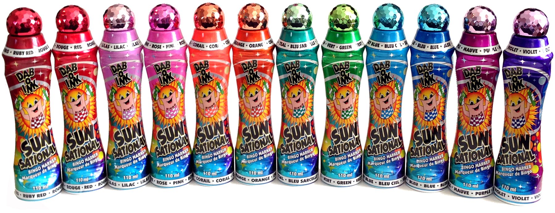Sunsational Bingo Dauber/Dabber Set of 12-4 oz. - Mixed Colors by Sunsational