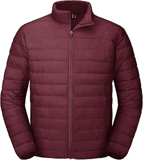 MAGCOMSEN Mens Puffer Jacket Lightweight Water Shedding Warm Winter Coats