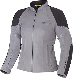 SHIMA JET - Breathable MESH Panels, Waterproof, Removable Membrane, Level 2 Back Protector Included, Advanced Adjustment (Grey, S)