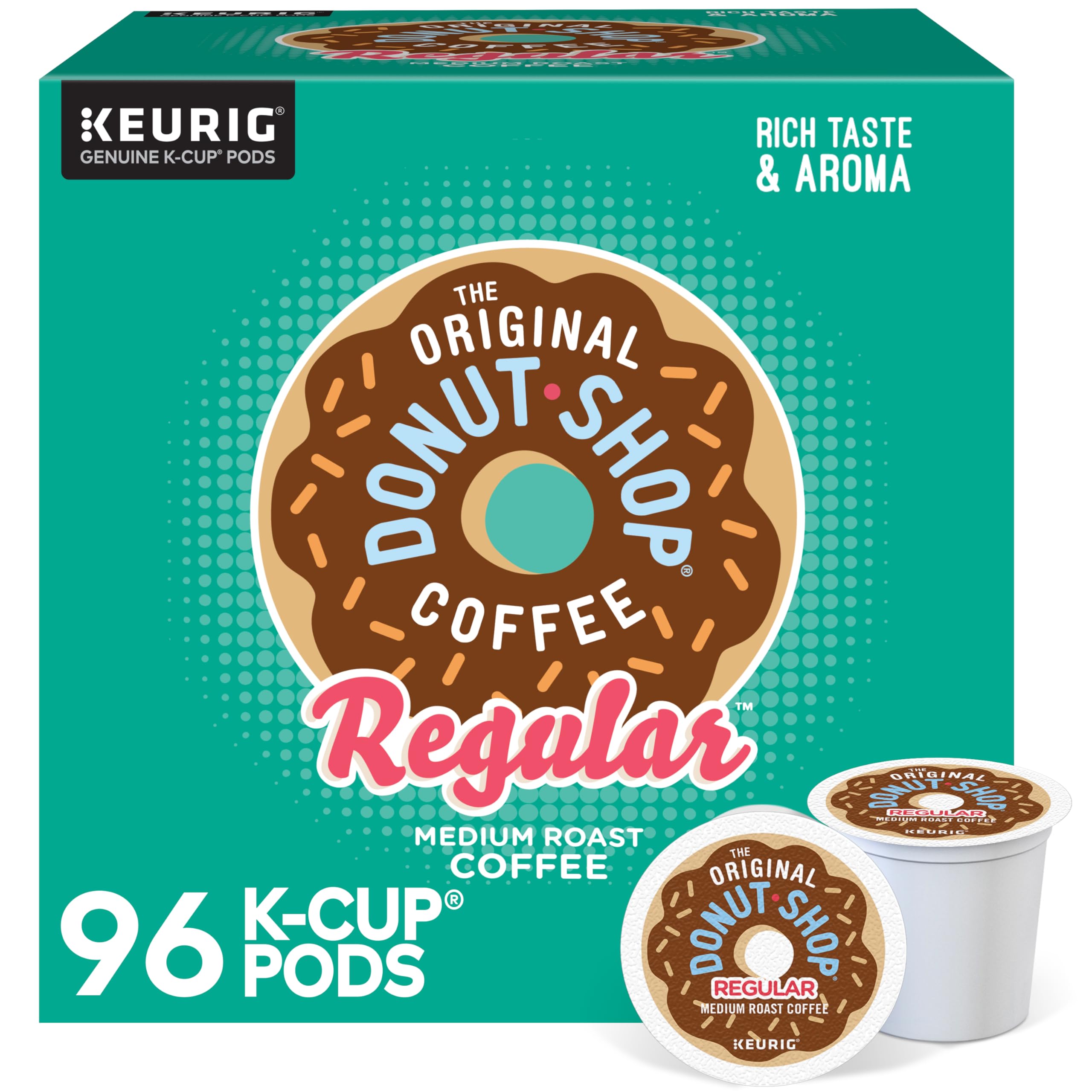 The Original Donut Shop Regular, Single-Serve Keurig K-Cup Pods, Medium Roast Co