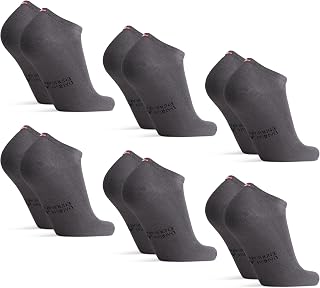 DANISH ENDURANCE Low-Cut Socks, Viscose From Bamboo, Breathable, 6-Pack