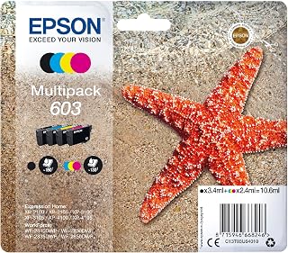 Epson 603 Starfish Genuine, 4-Colours Multipack Ink Cartridges