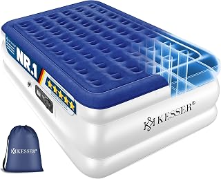 KESSER Inflatable Mattress with Built-in Electric Pump, Air Mattress for Camping or Home Use with Bag, Suitable for 1 Person - 203 x 95 x 51 cm